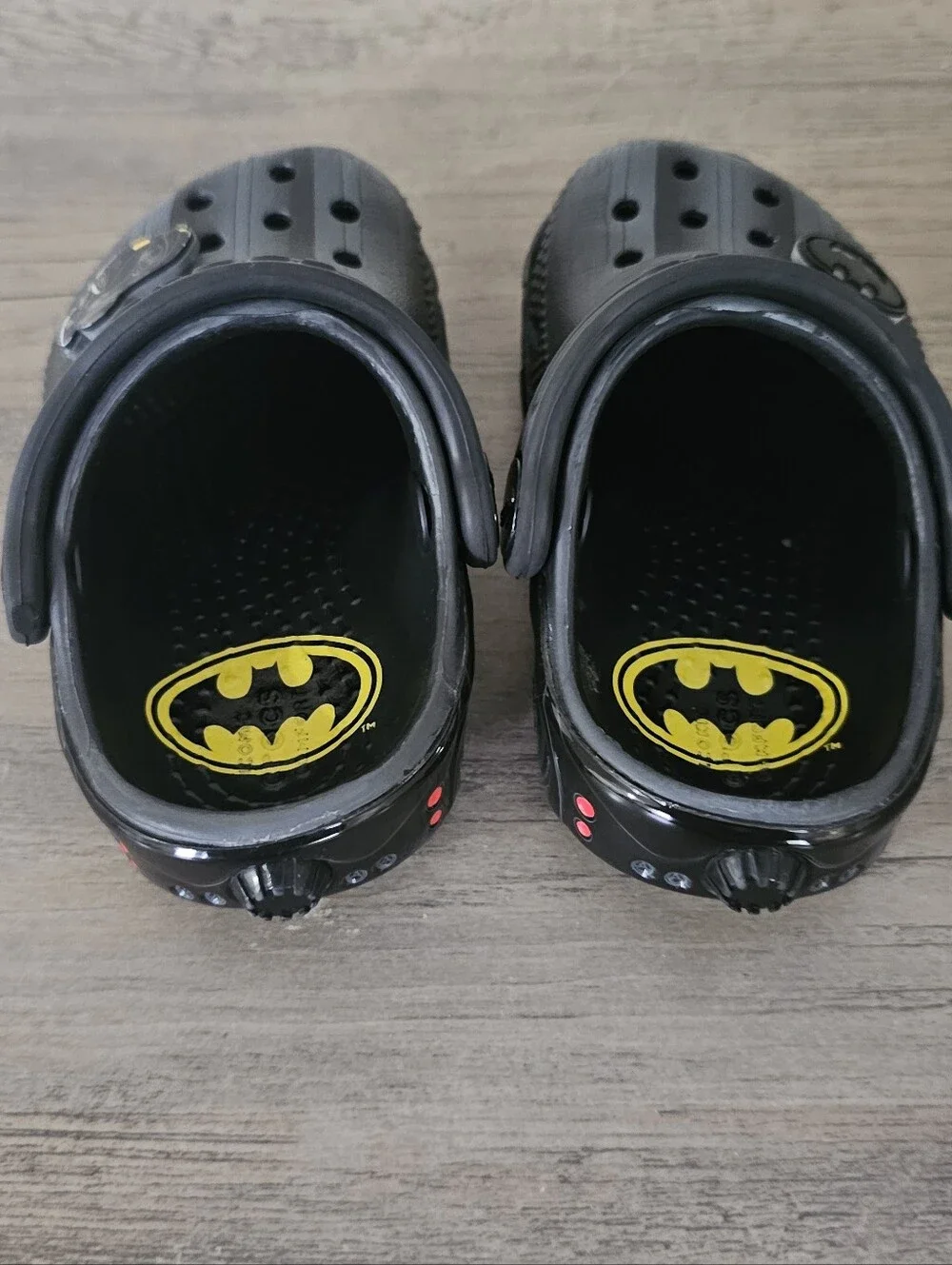 Crocs Batman Kids Black Slip-On Clog Shoes Baby Toddler Boy 5